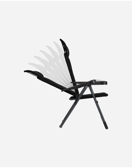 Reclining chair - AP/213 - Air-Deluxe - Extra compact - Black 